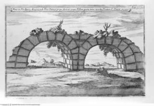 Veteris Latii antiquitatum amplissima collectio: ... Volumen primum. 3 Teile., 3. Teil: Volscorum, Latinorum, et Setinorum Rudera, Tafel XVIII: Pons S. Crucis in Via Appia
