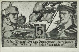 Es sage Niemand: "Ich habe schon gegeben" [...]