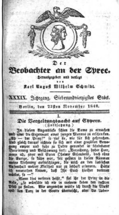 47. Stueck, 23. November 1840