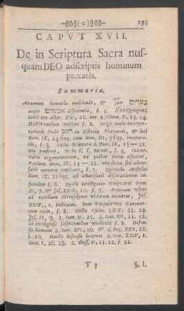 Caput XVII. De in Scriptura Sacra nusquam DEO adscriptis hominum peccatis