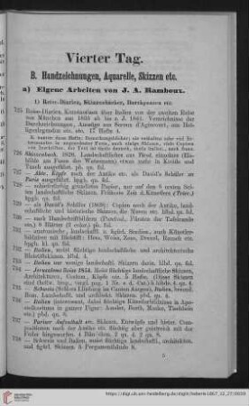 B. Handzeichnungen, Aquarelle, Skizzen etc.
