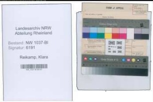 Entnazifizierung Klara Reikamp , geb. 30.07.1903 (Buerogehilfin)