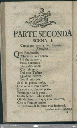 Parte seconda / Zweyter Theil