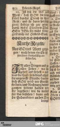 Lebens-Regeln.
