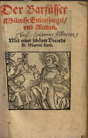 Der Barfüßer Münche Eulenspiegel und Alcoran