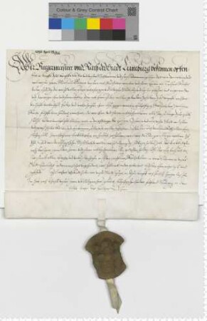 Bürgermeister und Ratsmannen verkaufen dem Ratsmann Nicolaus Brömes für 1000 Taler eine Rente von 50 Talern.