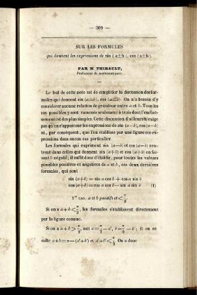 Sur les formules.