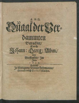 Quaal der Verdammten