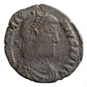 Münze, Aes 2, 25. August 383 - 28. August 388 n. Chr.