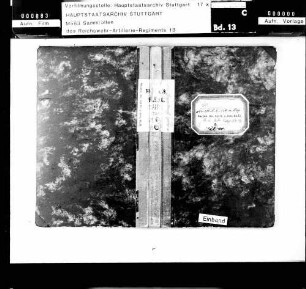 Stammrolle der 9. Batterie des Reichswehr-Feldartillerieregiments Nr. 13