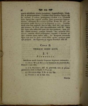 Caput II. Thoracis Morbi Acuti.