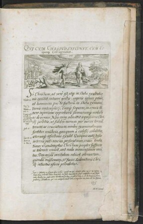Qvj Cum Chrjsto Sustjnet Et, Cvm Eo quo[que] Corregnabit.