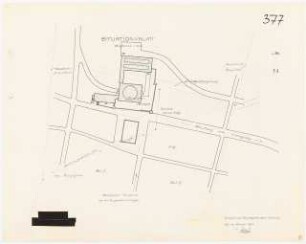 Friedhofskapelle, Gütersloh: Lageplan 1:500