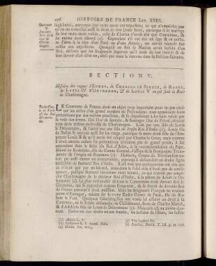 Section V. Derniers Rois de la race de Charlemagne.