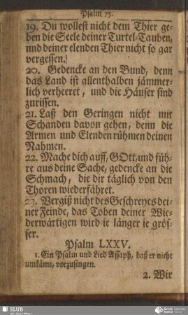 Psalm LXXV