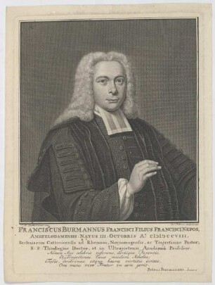 Bildnis des Franciscus Burmannus