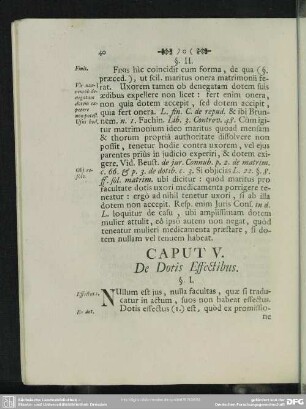 Caput V. De Dotis Effectibus