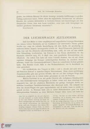 21: Der Leichenwagen Alexanders