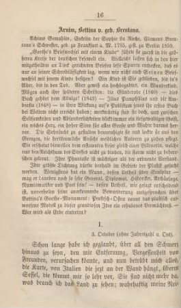 Arnim, Bettina v. geb. Brentano
