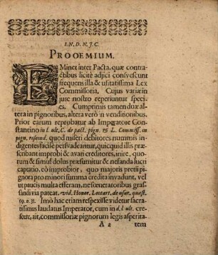 Legis commissoriae in venditionibus disputatio iuridica