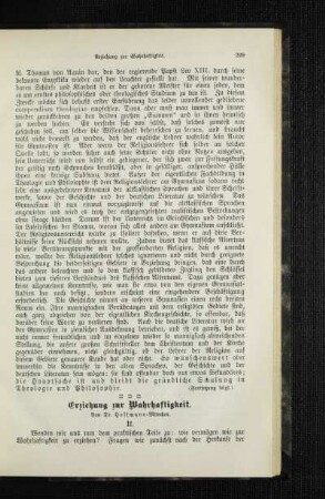 Erziehung zur Wahrahftigkeit