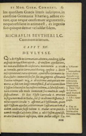 Caput XIV. De Ulysse.