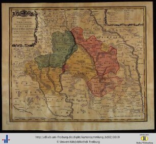 Tabula Geographica sistens Territorum ... Civitatis Suevo-Hallensis ...