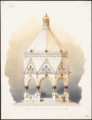 Kaiserbrunnen, Konstantinopel 1. Projekt: Aufriss