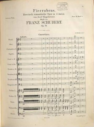 Franz Schuberts Werke. 15,6. Bd. 6, Fierrabras. - Partitur. - 1886. - 537 S.