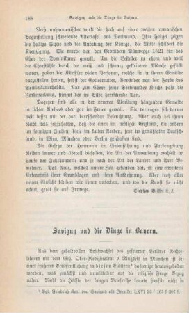 188-206 Savigny und die Dinge in Bayern