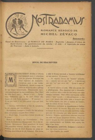 Nostradamus : Romance heróico