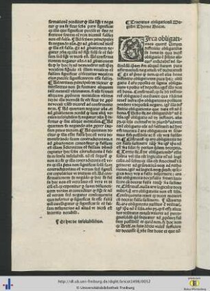Tractatus olbigationus Magistri Thome Bricot