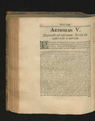 Articulus V. Descendit ad infernum: Tertia die resurrexit a mortuis.