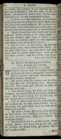 8. Char-Freytags-Lieder. - 10. Himmelfahrts-Lieder.