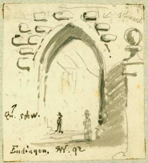 Endingen Tordurchblick Stadttor