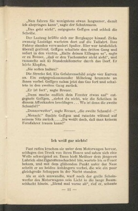 Ich weiß gar nichts!
