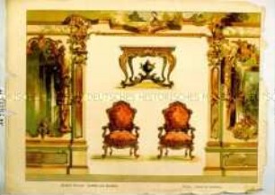 Papiertheaterdekoration "Rokoko-Zimmer"