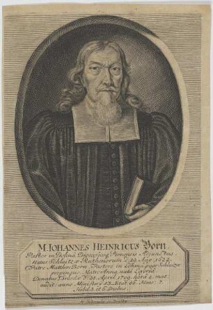 Bildnis des M. Iohannes Heinricus Born
