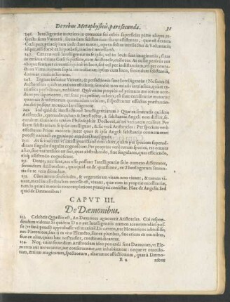 Caput III. De Daemonibus.