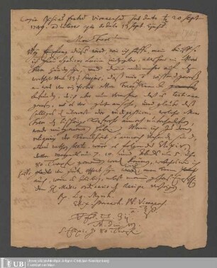 Briefe von Heinrich Christian Senckenberg