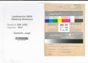 Entnazifizierung Josef Gymnich , geb. 05.03.1897 (Landwirt)