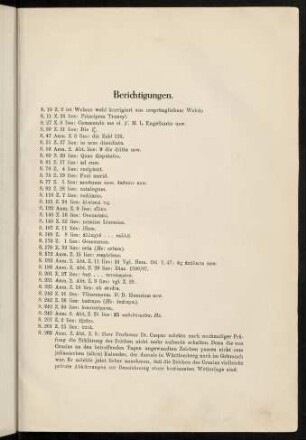 VII-VIII, Berichtigungen