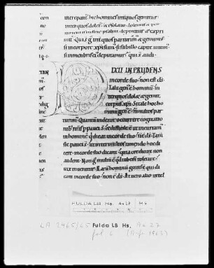 Augustinus, Enarrationes in Psalmos 51-100 — Initiale D (ixit), Folio 6 recto