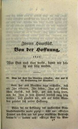 Der Katechismus der christkatholischen Religion für das Bisthum Augsburg : ein Handbuch für Seelsorger, Lehrer und Aeltern, 2. Das Hauptstück von der Hoffnung