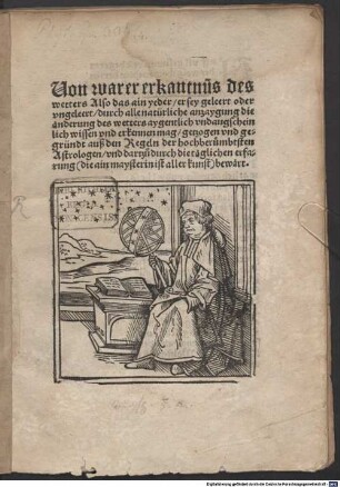 Von warer erkantnus des wetters
