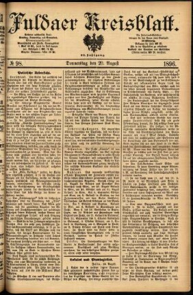 Ausgabe vom Donnerstag, den 20. August 1896.