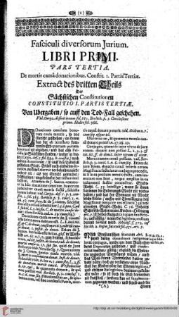 Libri Primi Pars Tertia