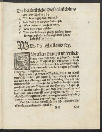 Die heubtstücke dieses büchlins.