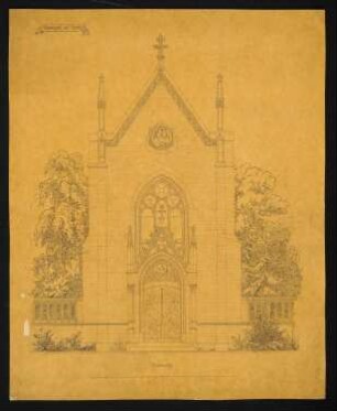 Grabkapelle Familie Elbe-Carnitz, Karnice (Karnitz): Grundriss Kapelle und Gruft