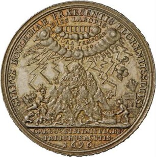 Medaille von Christian Wermuth auf den Sabbatismus, 1696